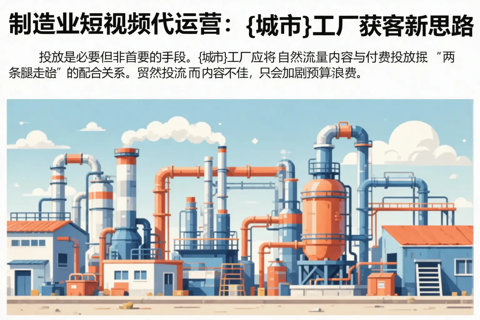 制造业短视频代运营:莒南工厂获客新思路